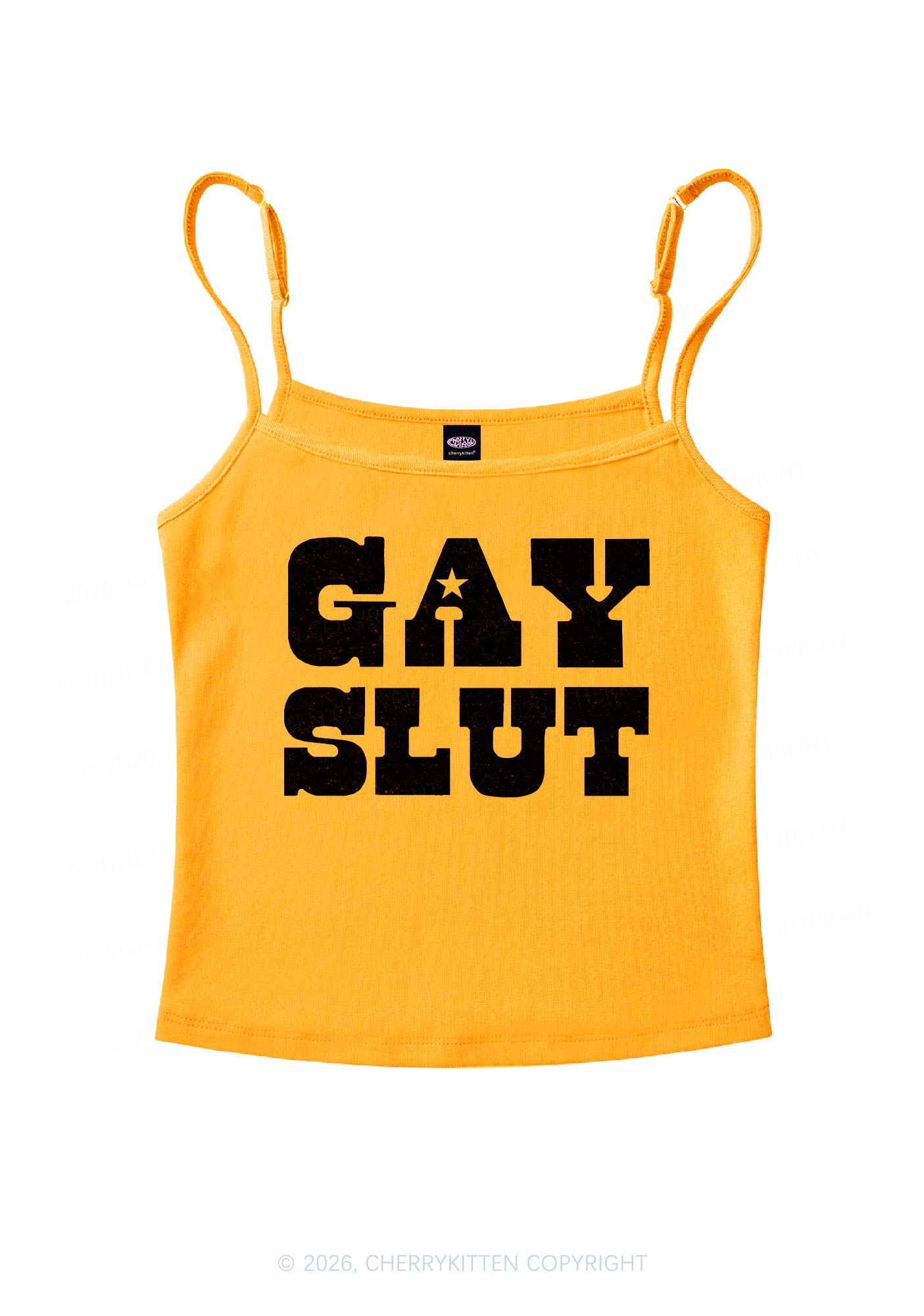 Gay Slxt Pride Y2K Spaghetti Strap Cami Cherrykitten