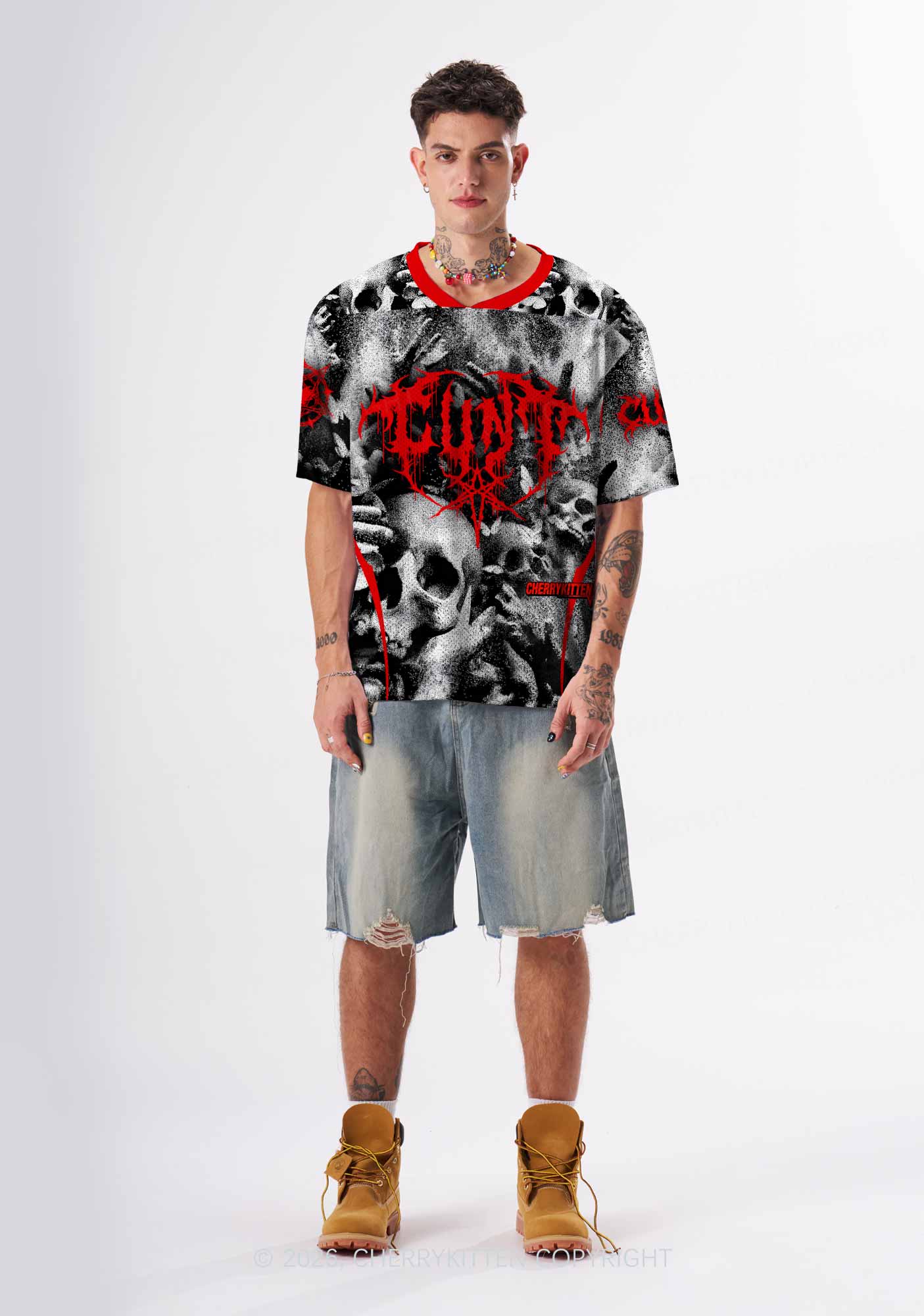 Halloween Punk Cxxt Y2K Sport Jersey Shirts Cherrykitten