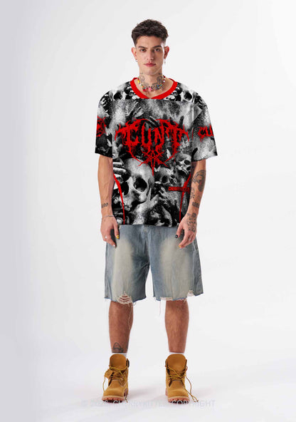 Halloween Punk Cxxt Y2K Sport Jersey Shirts Cherrykitten