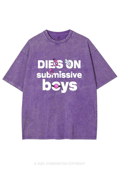 Dibs On S Boys Y2K Shirts Washed Tee Cherrykitten