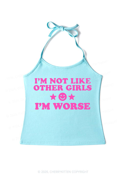 Im Worse Y2K Halter Neck Cami Cherrykitten