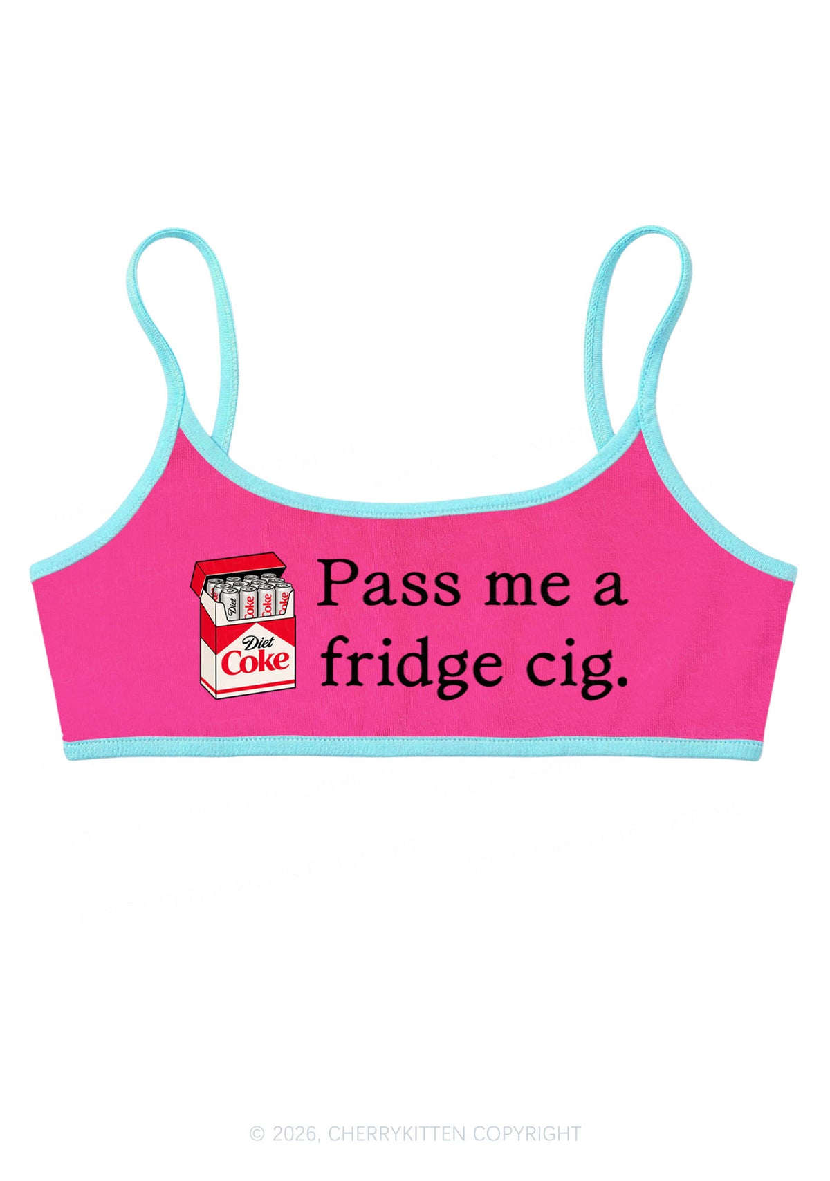 Pass Me Fridge Cig Y2K Super Crop Cami Cherrykitten