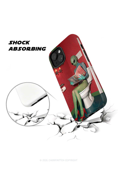 Halloween Alien On Toilet Y2K Phone Case Cherrykitten