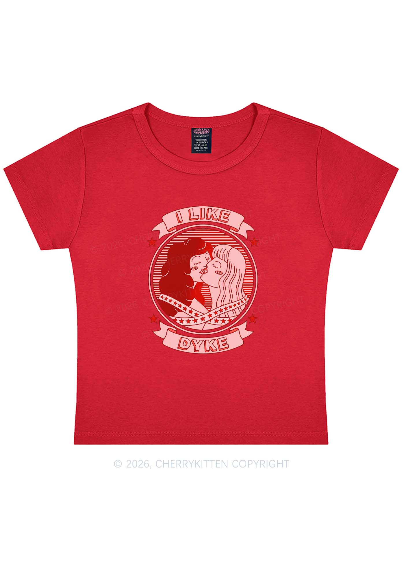 I Like Dyke Pride Y2K Baby Tee Cherrykitten