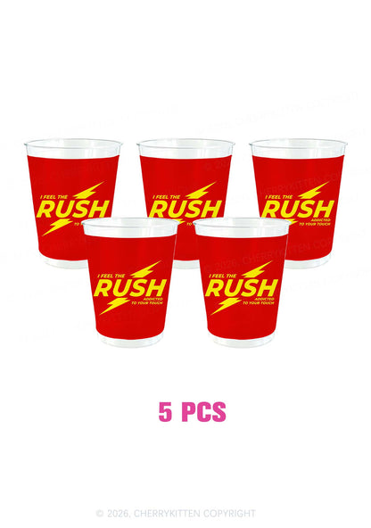 I Feel The Rush Y2K Plastic Cup Cherrykitten