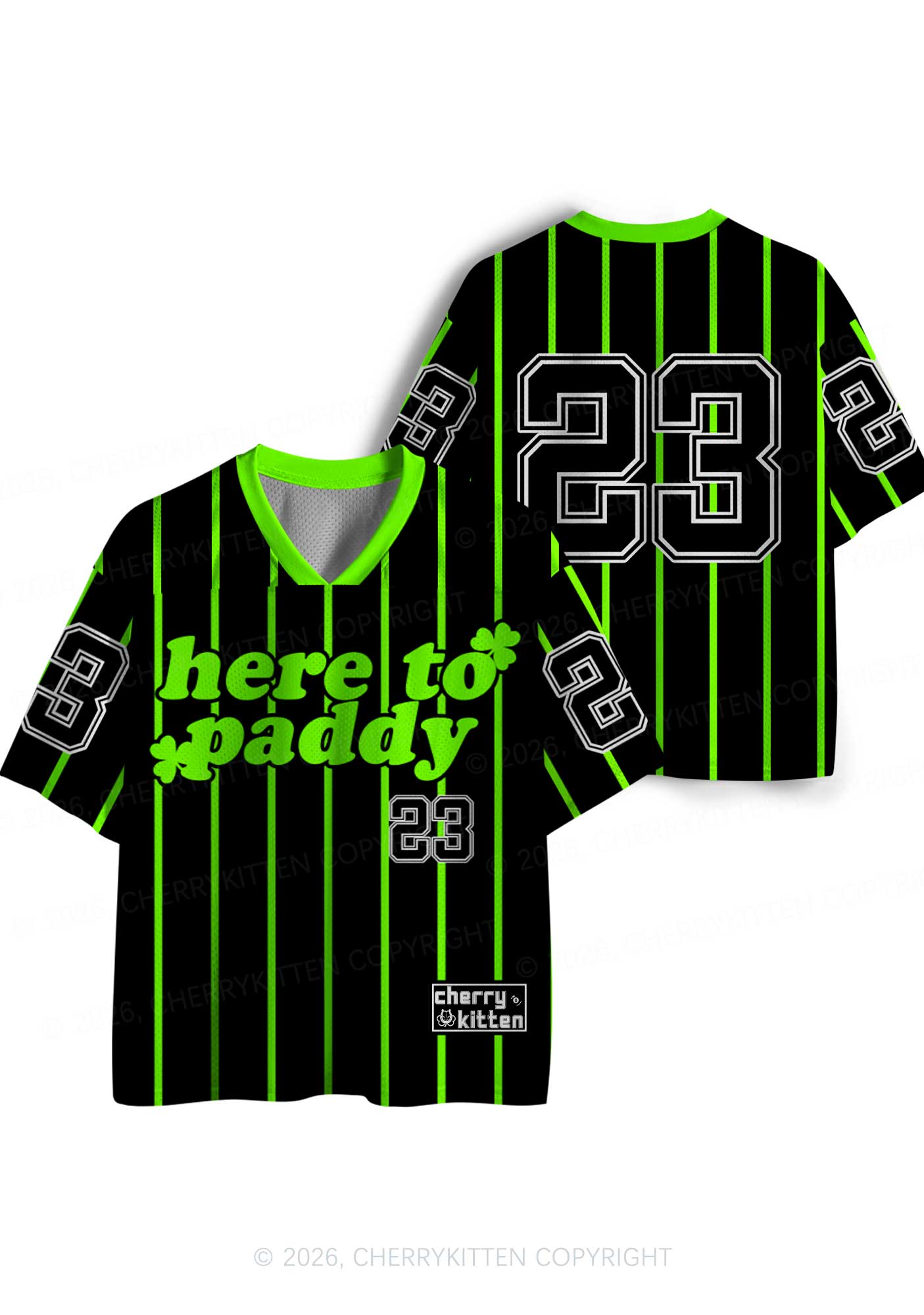 Custom Black Here To Paddy St Patricks Y2K Sport Jersey Shirts Cherrykitten