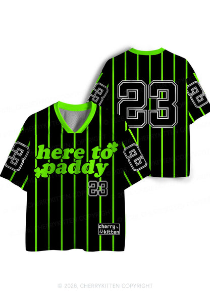 Custom Black Here To Paddy St Patricks Y2K Sport Jersey Shirts Cherrykitten