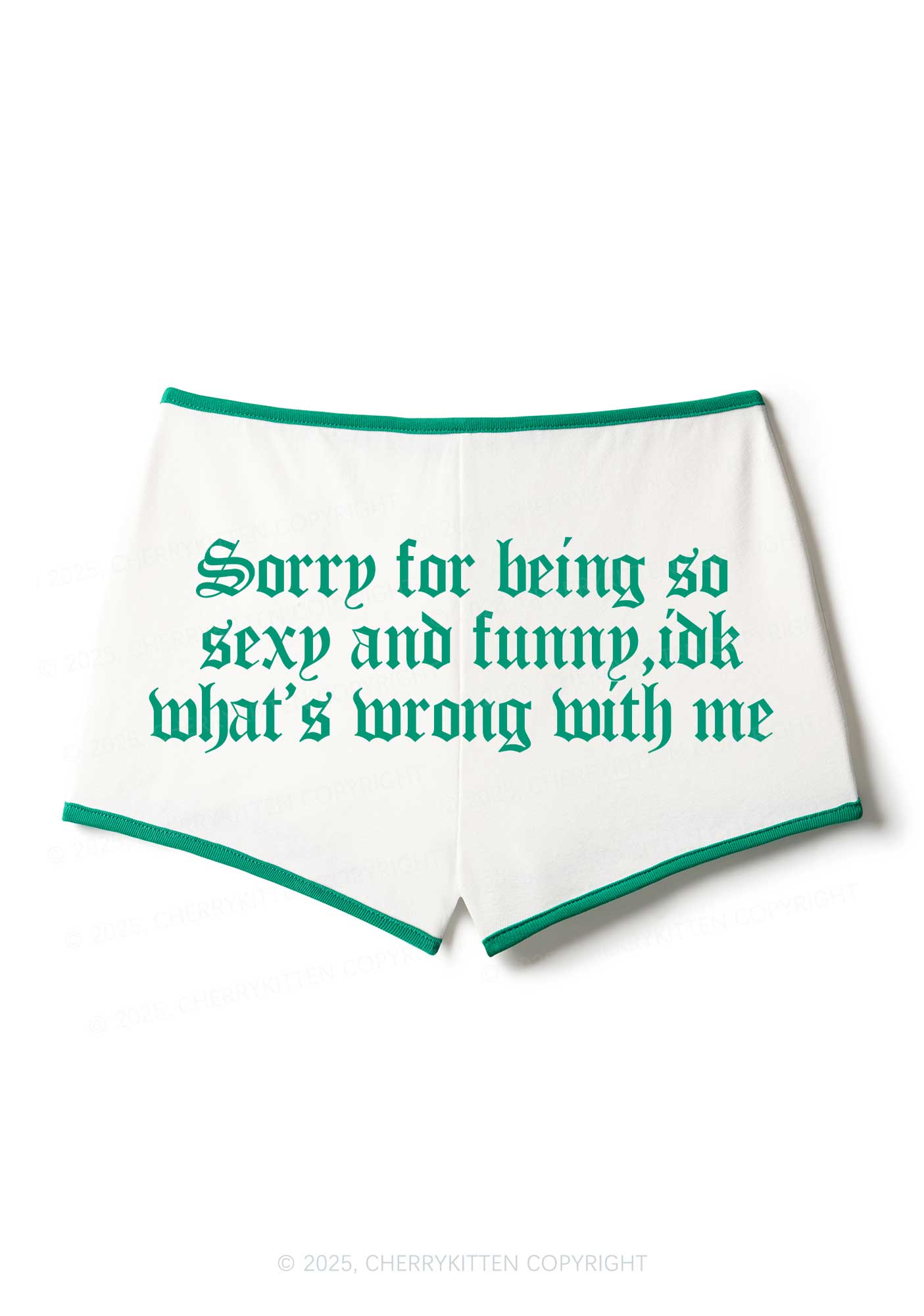 Sorry For Being So Funny Y2K Booty Shorts Cherrykitten