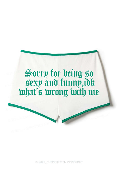 Sorry For Being So Funny Y2K Booty Shorts Cherrykitten