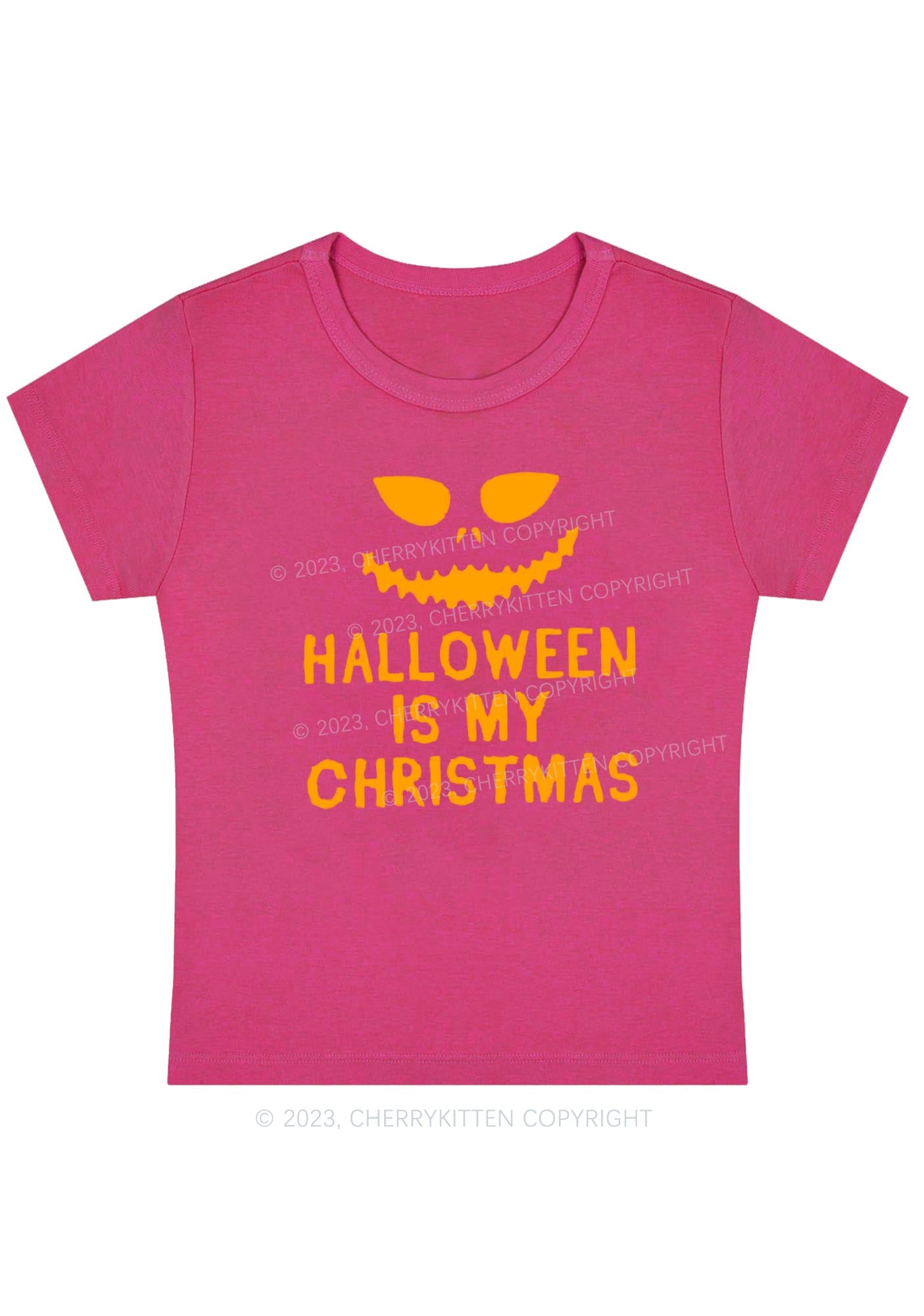 Halloween Is My Christmas Baby Tee Cherrykitten