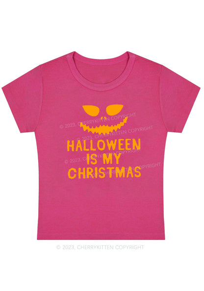 Halloween Is My Christmas Baby Tee Cherrykitten