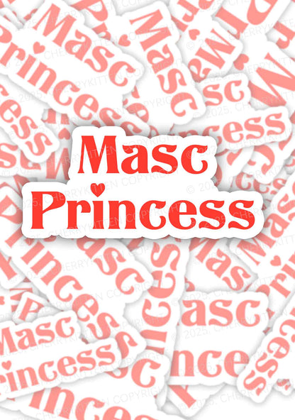 Masc Princess Pride 1Pc Y2K Sticker Cherrykitten