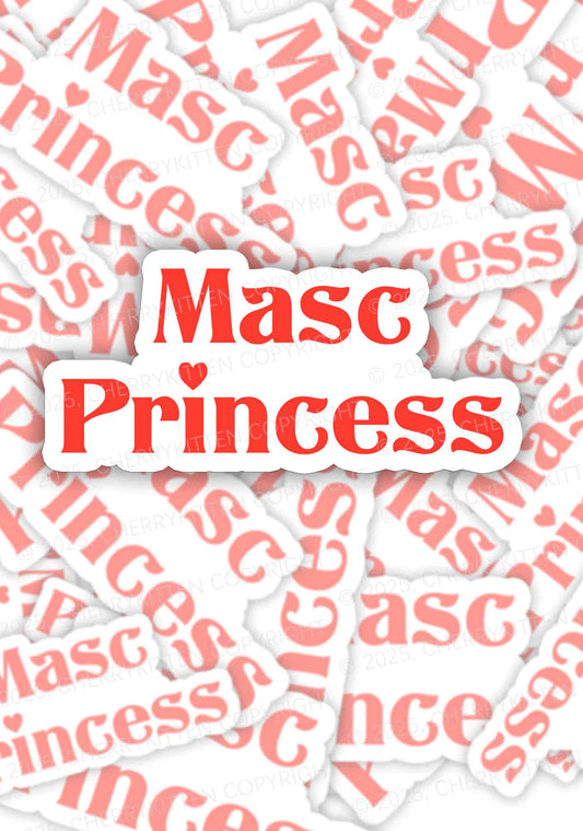 Masc Princess Pride 1Pc Y2K Sticker Cherrykitten