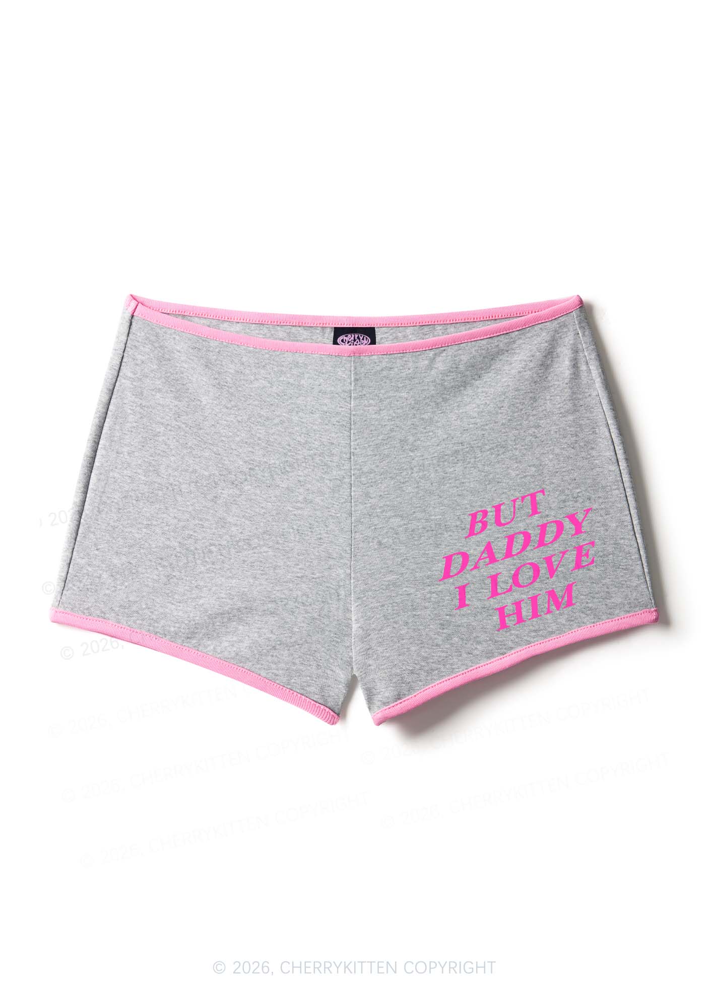 But Daddy I Love Him Pride Y2K Booty Shorts Cherrykitten