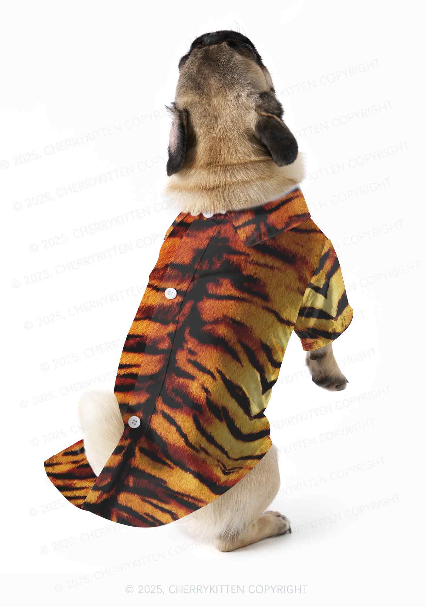 Wild Tiger Texture Y2K Pet Shirts Cherrykitten
