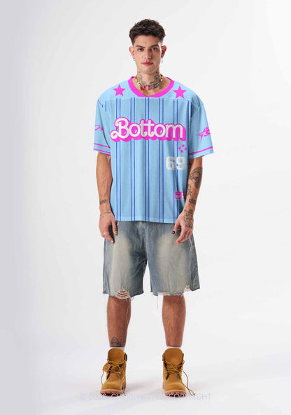 Blue Bottom Pride Y2K Sport Jersey Shirts Cherrykitten