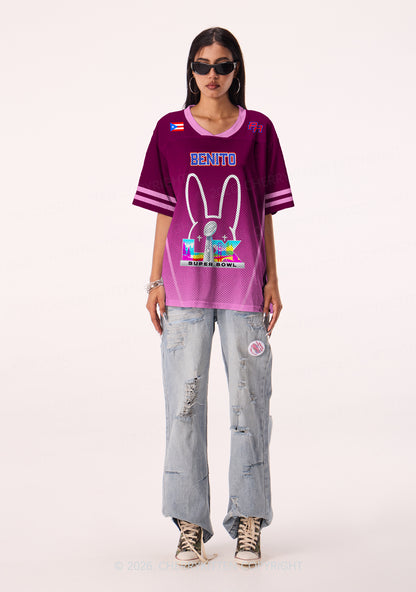 Purple Bunny Head Y2K Sport Jersey Shirts Cherrykitten