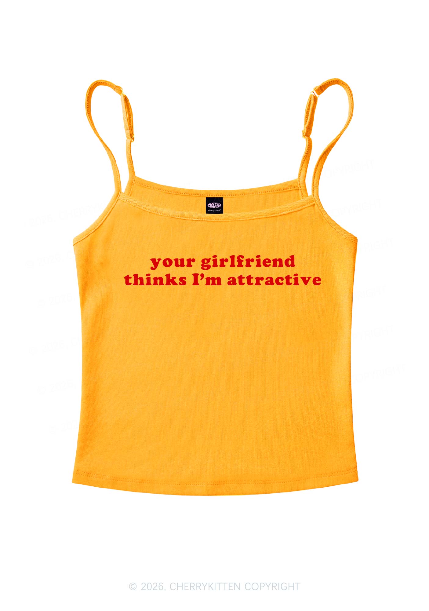 Im Attractive Pride Y2K Spaghetti Strap Cami Cherrykitten
