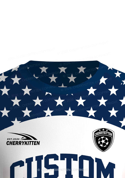 Custom American Flag Y2K Football Jersey Shirts Cherrykitten