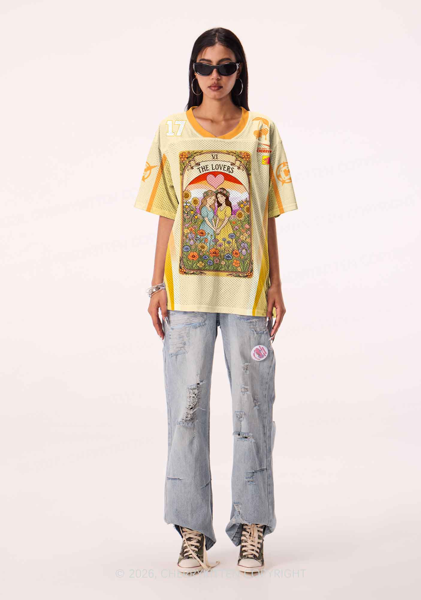 The Lesbian Lovers Pride Y2K Sport Jersey Shirts Cherrykitten