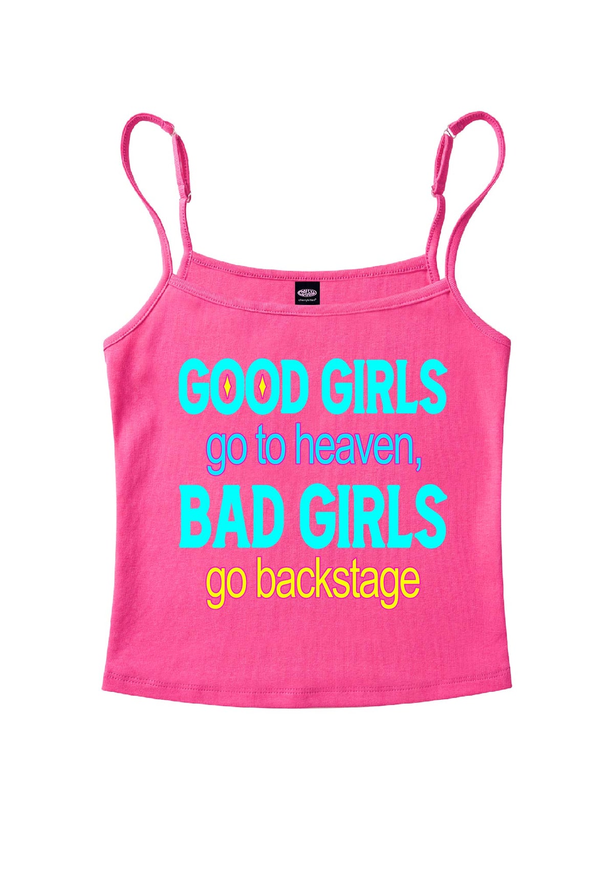 Bad Girls Go Backstage Y2K Spaghetti Strap Cami Cherrykitten