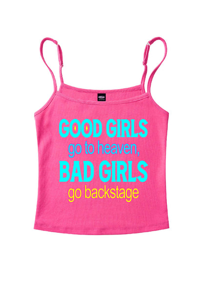 Bad Girls Go Backstage Y2K Spaghetti Strap Cami Cherrykitten