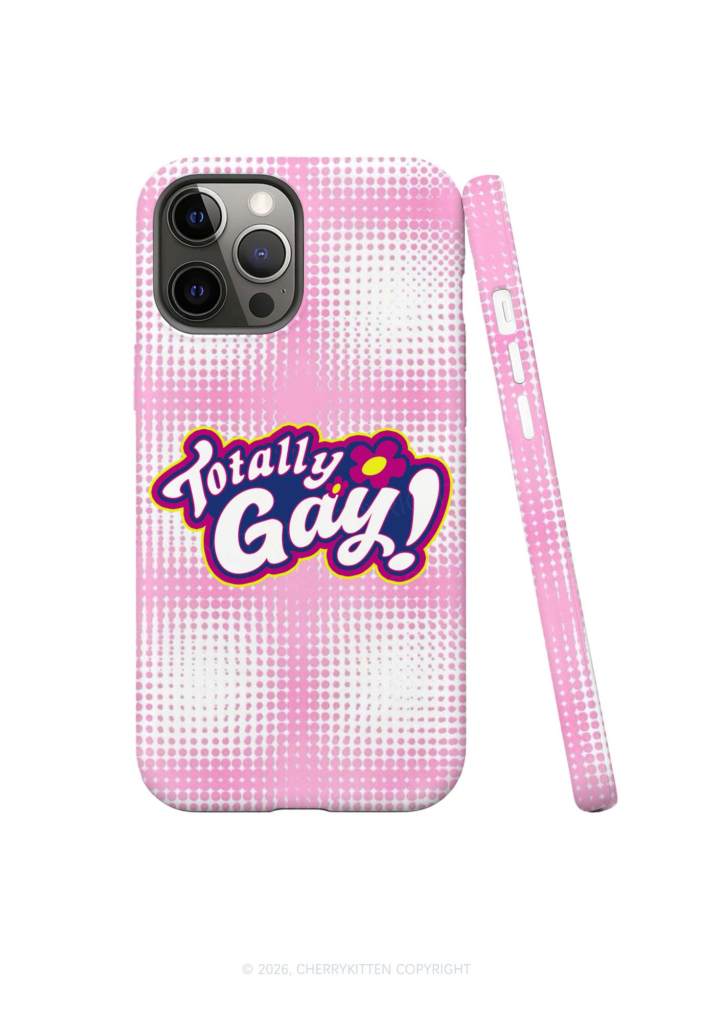 Totally Gay Pride Y2K Phone Case Cherrykitten