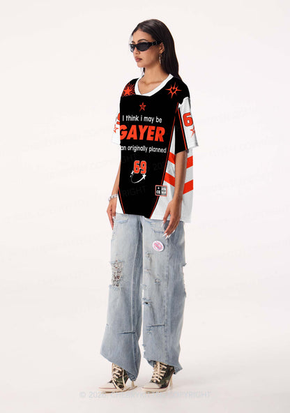I May Be Gayer Pride Y2K Sport Jersey Shirts Cherrykitten