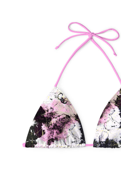 Ink Graffiti Y2K Print Bikini Set Cherrykitten