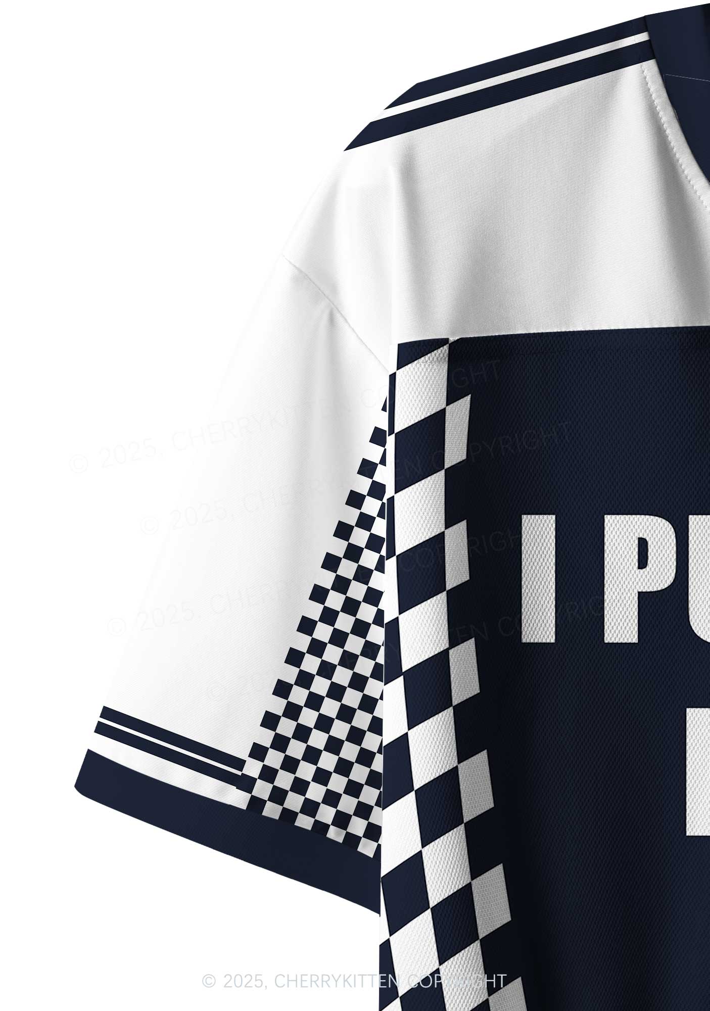 Custom I Put The Hot In Psychotic Y2K Crop Sport Jersey Shirts Cherrykitten