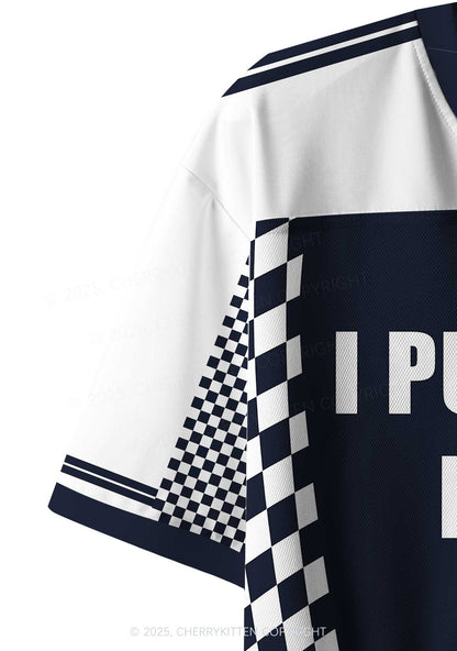 Custom I Put The Hot In Psychotic Y2K Crop Sport Jersey Shirts Cherrykitten