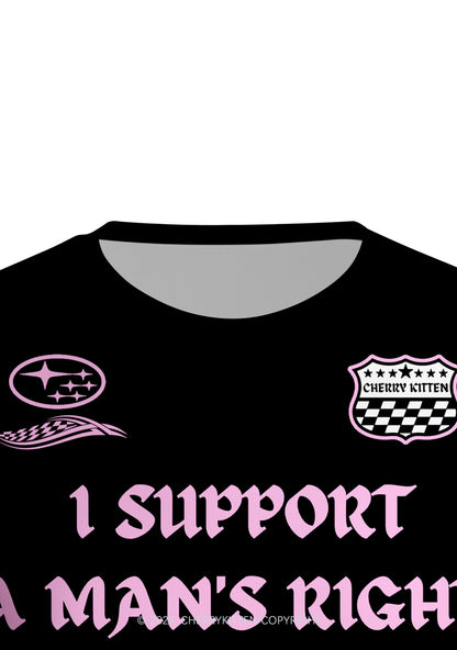 I Support A Mans Right Y2K Football Jersey Shirts Cherrykitten