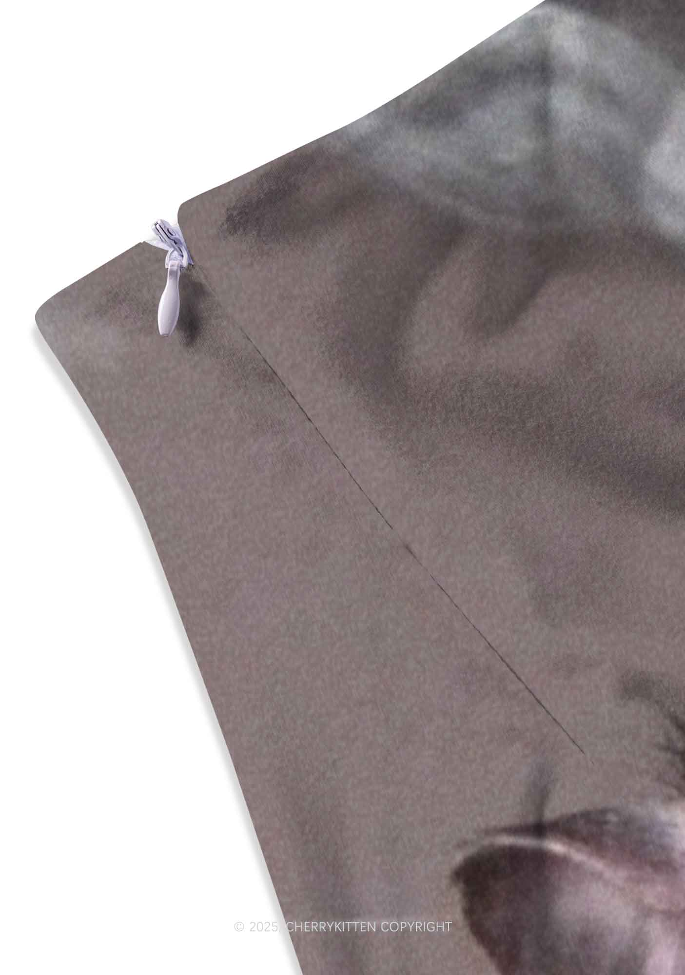 Smoking Rats Y2K Print Mini Skirt Cherrykitten