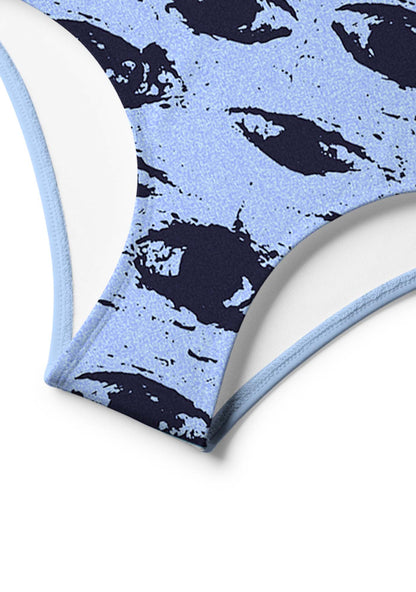Eyes In The Blue Y2K Print Bikini Set Cherrykitten