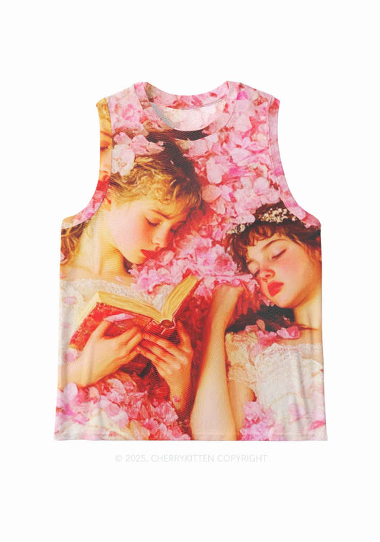Flower Girls Y2K Mesh Muscle Tank Cherrykitten