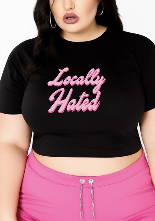 Curvy Locally Hated Baby Tee