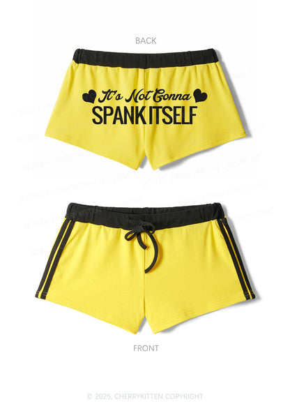 Spank Itself Y2K Drawstring Mini Shorts Cherrykitten