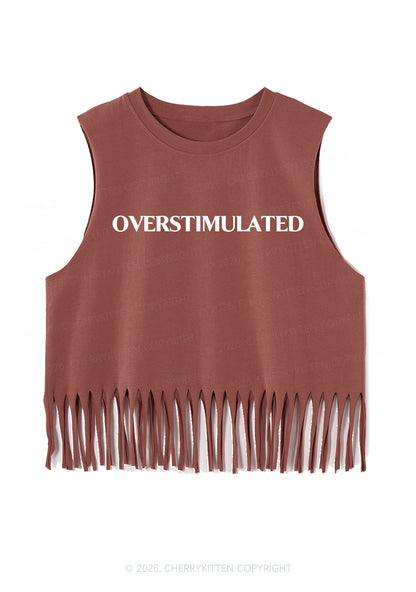 Overstimulated Y2K Fringe Tank Top Cherrykitten