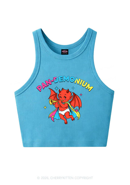 Pandemonium Pride Y2K Crop Tank Top Cherrykitten