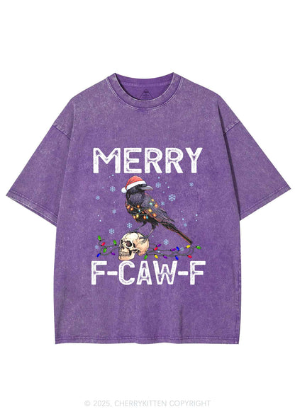 Christmas Merry Fcawf Y2K Shirts Washed Tee Cherrykitten