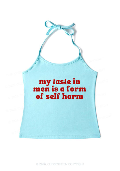 My Taste In Men Y2K Halter Neck Cami Cherrykitten