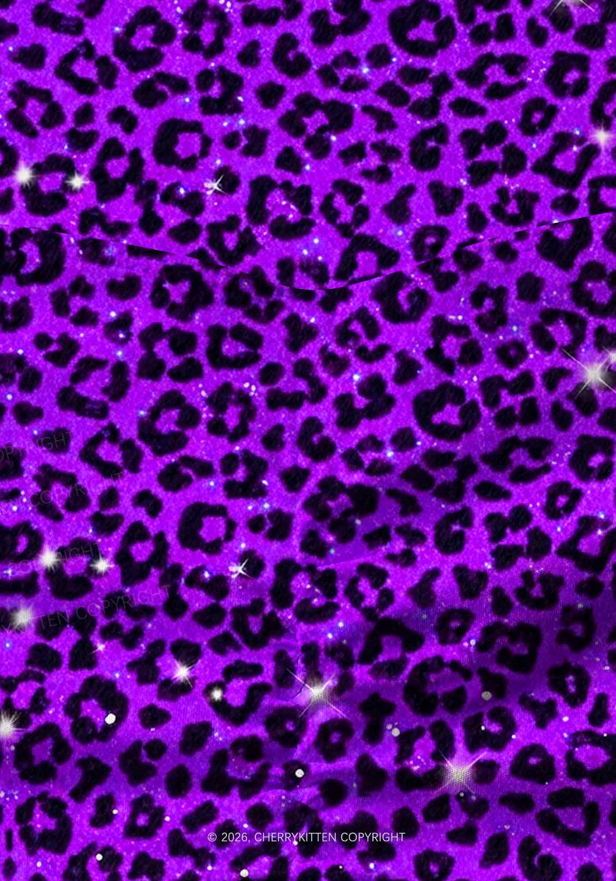 Dark Purple Leopard Y2K Print Gym Shorts Cherrykitten