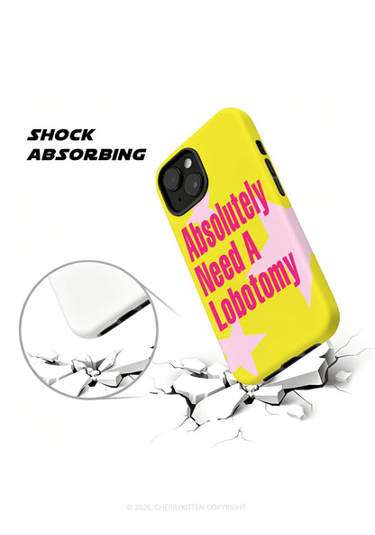 Absolutely Need A Lobotomy Star Y2K Phone Case Cherrykitten
