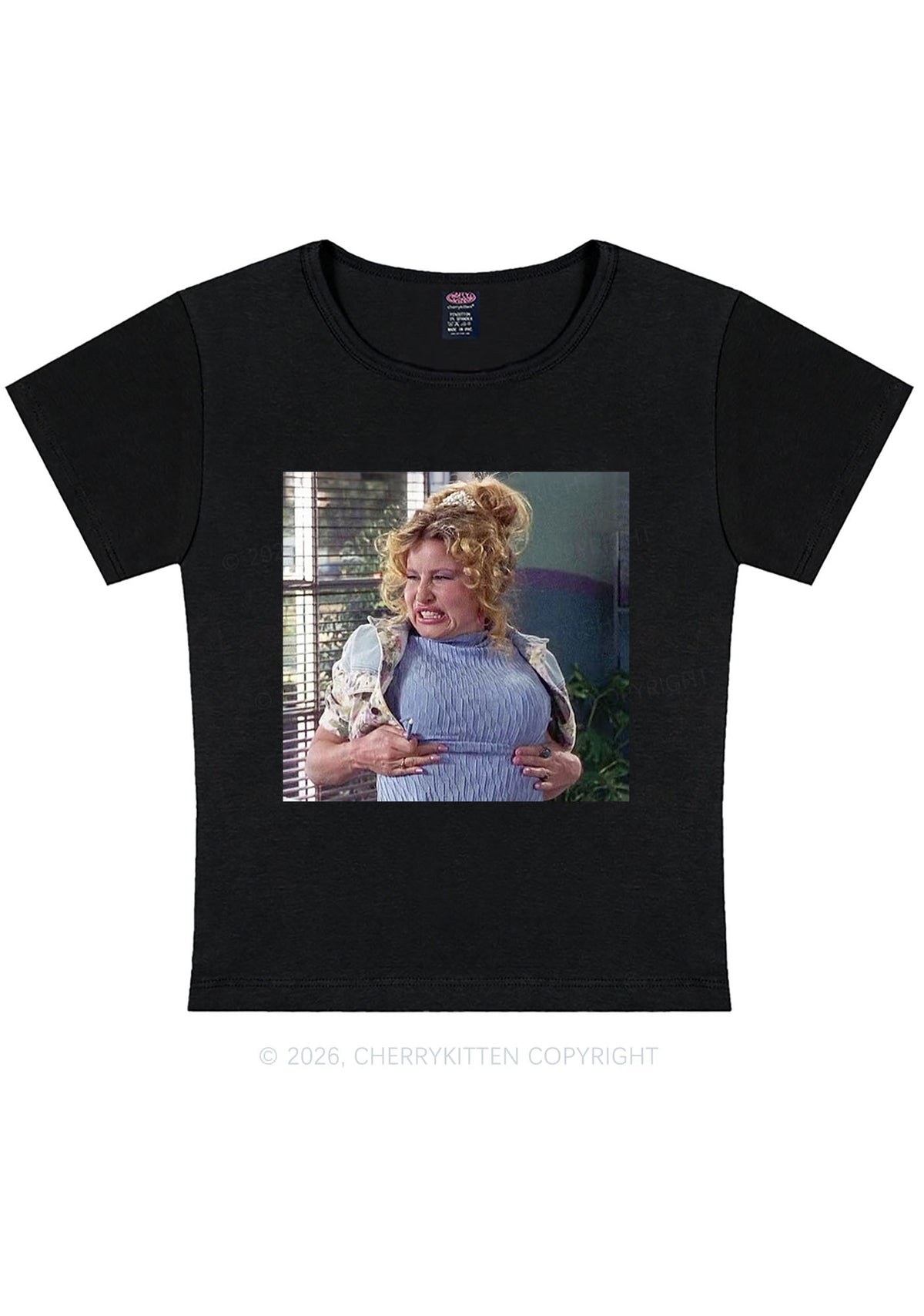Huge Bxxb Blonde Y2K Baby Tee Cherrykitten