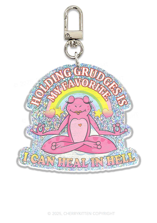 Holding Grudges 1Pc Y2K Glitter Keychain Cherrykitten