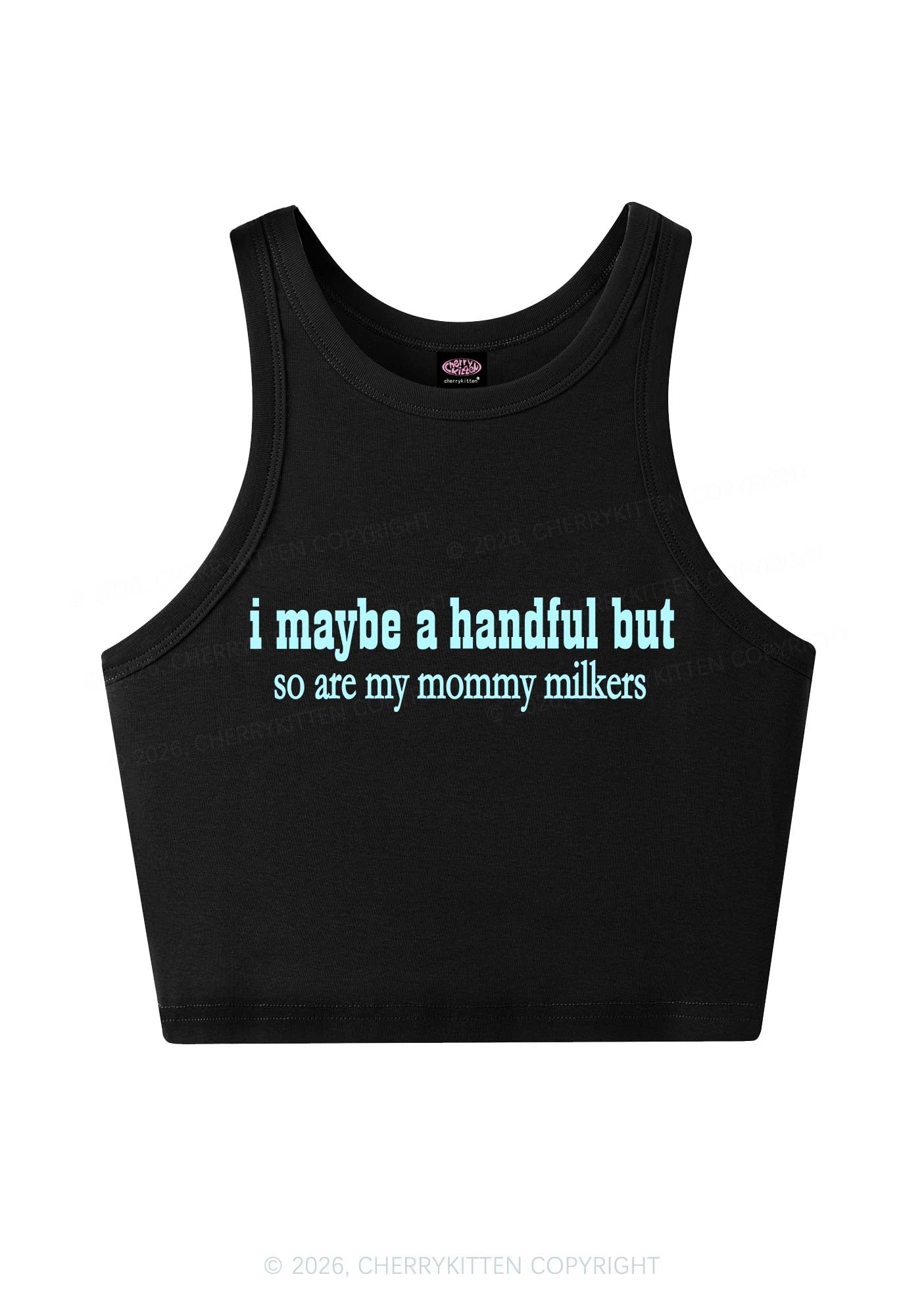 Handful Mommy Milkers Y2K Crop Tank Top Cherrykitten