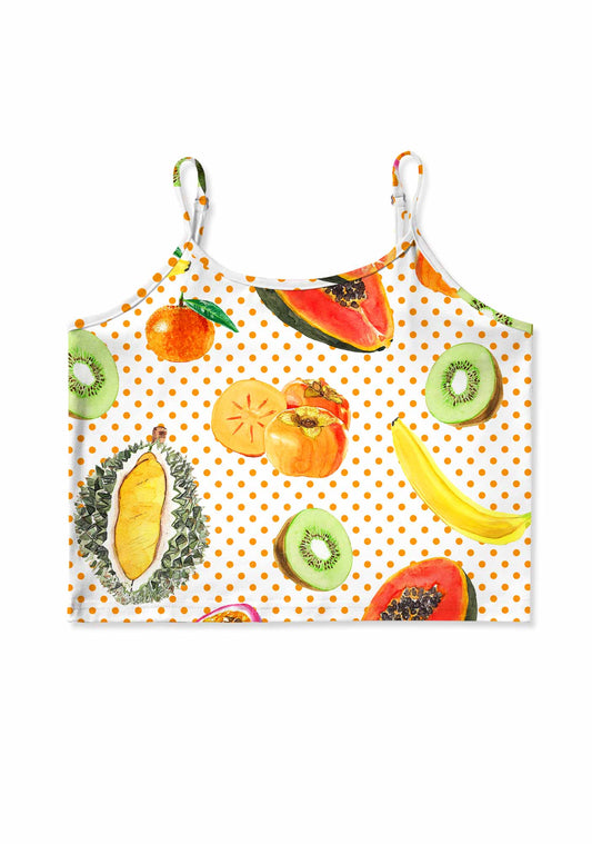 Fruity Dots Pride Y2K Print Cami Crop Top Cherrykitten