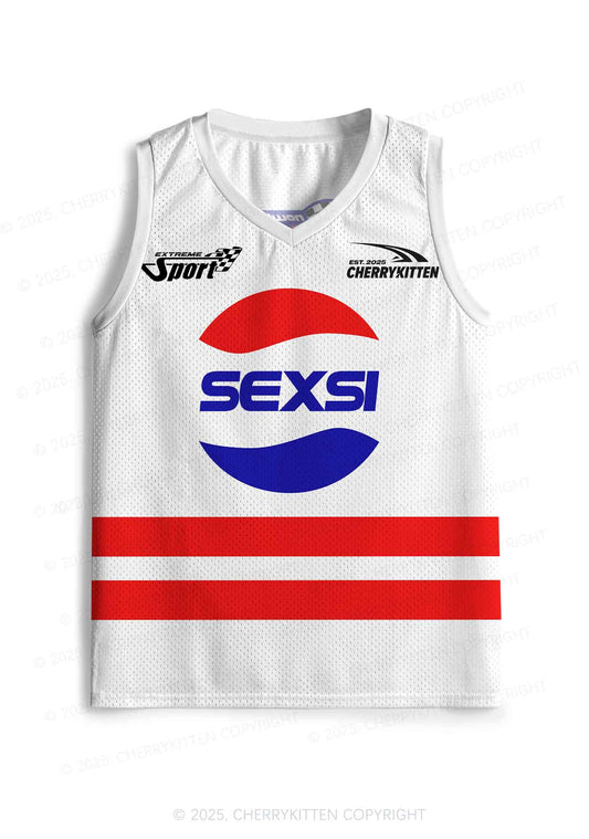 Custom Red Blue Sexsi Y2K Sport Jersey Tank Cherrykitten