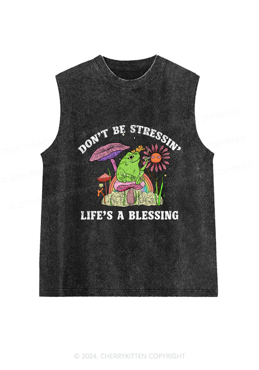 Don't Be Stressin Y2K Washed Tank Cherrykitten