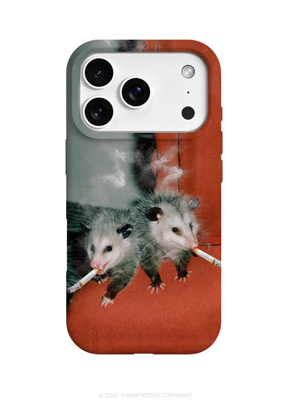 Smoking Badass Possum Y2K Phone Case Cherrykitten
